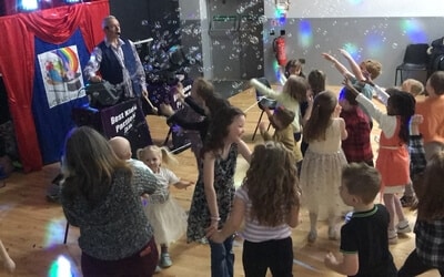 A gathering of little ones takes place in Northamptonshire, where birthday parties are the order of the day